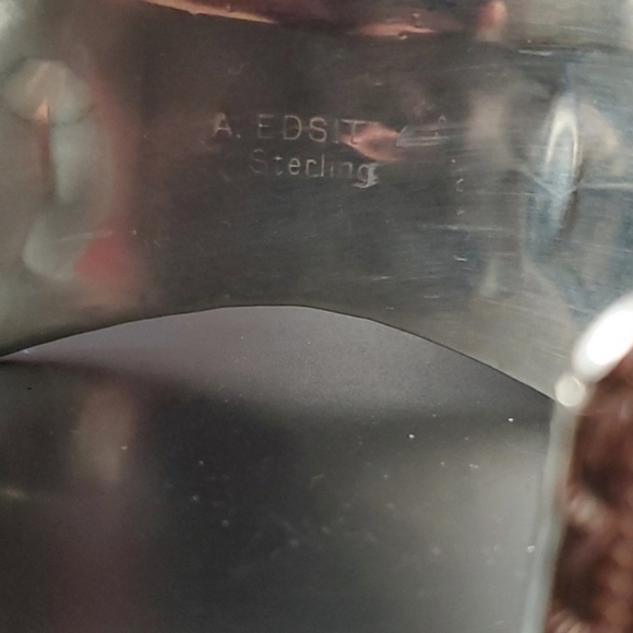 Signed Sterling Silver 925 Turquoise Coral Bracelet / Watch Holder - Picture 13 of 14